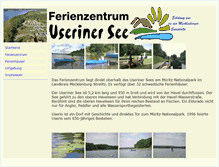 Tablet Screenshot of ferienzentrum-useriner-see.de